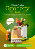 High protein grocery list