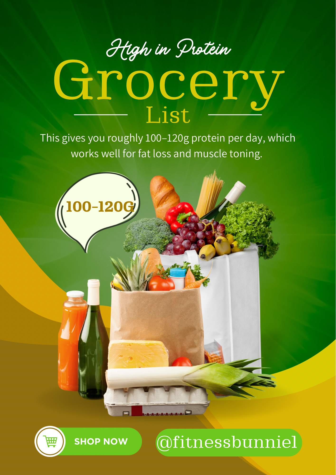 High protein grocery list